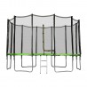 Trampoline de Jardin TUV avec Filet extérieur, Echelle et mousse de protection, Ø diamètre 13 Ft / 400 cm - 12 perches Trampoline de Jardin TUV avec Filet extérieur, Echelle et mousse de protection, Ø diamètre 13 Ft / 400 cm - 12 perches
