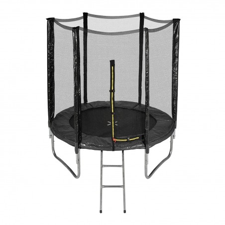 Trampoline de Jardin avec filet de sécurité exterieur, échelle et mousse de protection  diamètre 6FT / 185 cm