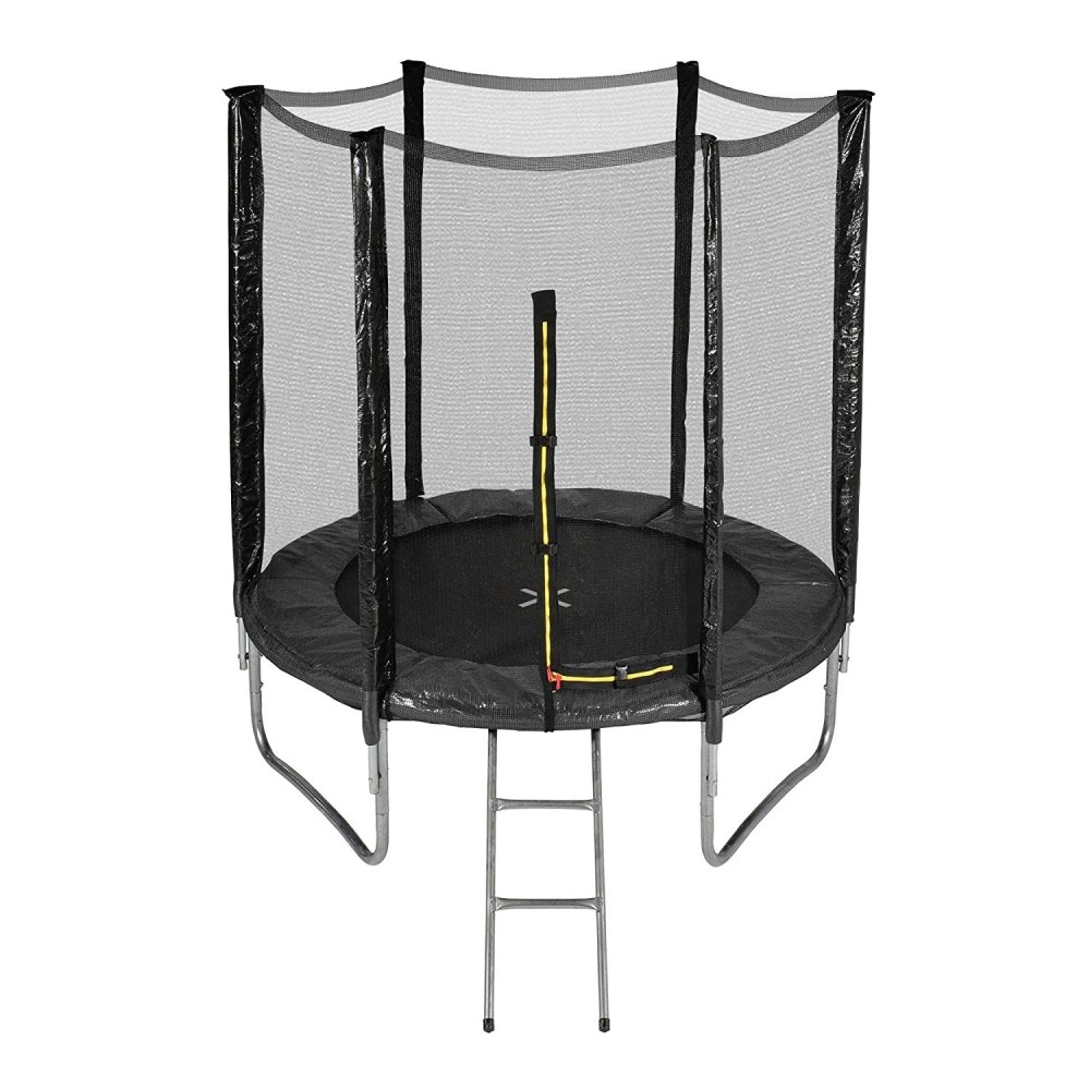 Trampoline de Jardin avec filet de sécurité exterieur, échelle et mousse de protection  diamètre 6FT / 185 cm