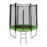 Trampoline de Jardin avec filet de sécurité exterieur, échelle et mousse de protection  diamètre 6FT / 185 cm