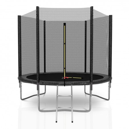 Trampoline de Jardin avec Filet Exterieur, diamètre 8 Ft / 244cm - 6 perches