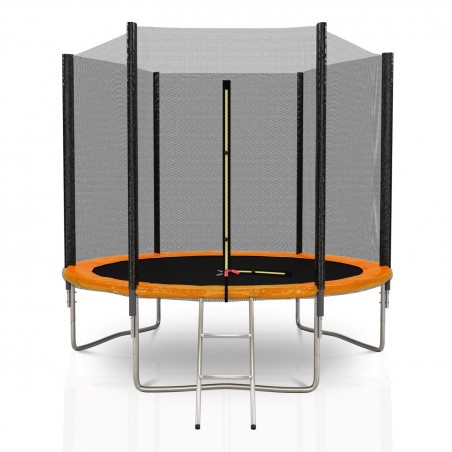 Trampoline de Jardin avec Filet Exterieur, diamètre 8 Ft / 244cm - 6 perches