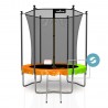 Trampoline extérieur 180 cm réversible - filet de sécurité + matelas de protection + echelle - norme EU Trampoline extérieur 180 cm réversible - filet de sécurité + matelas de protection + echelle - norme EU