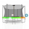 Trampoline extérieur 430 cm réversible - filet de sécurité + matelas de protection + echelle - norme EU Trampoline extérieur 430 cm réversible - filet de sécurité + matelas de protection + echelle - norme EU