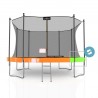 Trampoline extérieur 430 cm réversible - filet de sécurité + matelas de protection + echelle - norme EU Trampoline extérieur 430 cm réversible - filet de sécurité + matelas de protection + echelle - norme EU