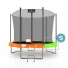Trampoline extérieur 300 cm réversible - filet de sécurité + matelas de protection + echelle - norme EU Trampoline extérieur 300 cm réversible - filet de sécurité + matelas de protection + echelle - norme EU