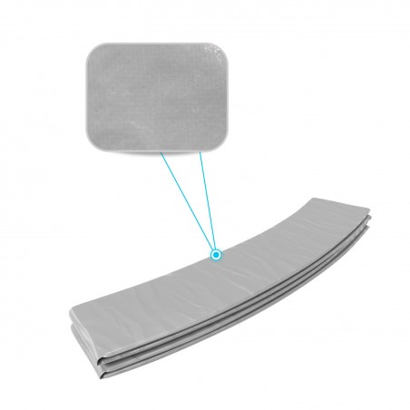 Coussin de protection des ressorts pour Trampoline 14Ft / 427 cm - Gris - PE