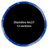 Coussin de protection des ressorts pour Trampoline 14Ft / 427 cm - Bleu Nuit - PE Coussin de protection des ressorts pour Trampoline 14Ft / 427 cm - Bleu Nuit - PE