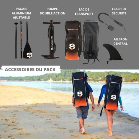 UGAL 10'6 PACK STAND UP PADDLE