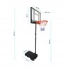 Panier de Basket sur Pied Mobile "Orlando" Hauteur Réglable de 1.6m à 2.10m Panier de Basket sur Pied Mobile "Orlando" Hauteur Réglable de 1.6m à 2.10m