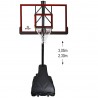 Panier de Basketball Pro Deluxe Platinium sur Pied et Mobile, Hauteur Réglable de 2.30m à 3.05m Panier de Basketball Pro Deluxe Platinium sur Pied et Mobile, Hauteur Réglable de 2.30m à 3.05m