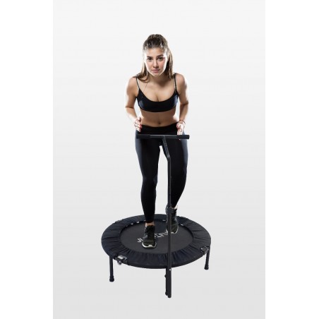 Trampoline fitness pliable 90 cm poignée réglable en hauteur en forme de T