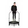 Trampoline fitness pliable 90 cm poignée réglable en hauteur Trampoline fitness pliable 90 cm poignée réglable en hauteur