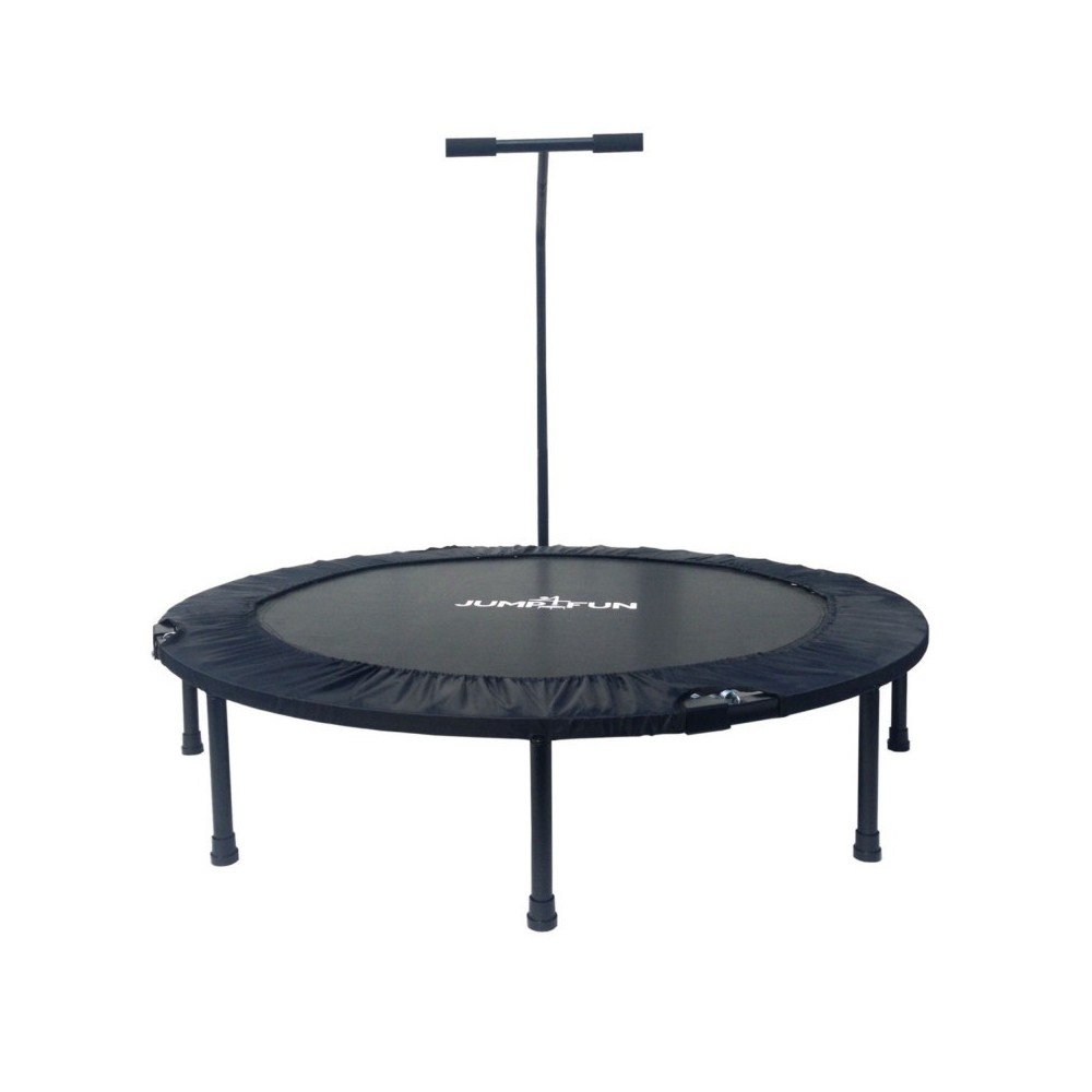 Trampoline fitness pliable 120 cm poignée réglable en hauteur en forme de T