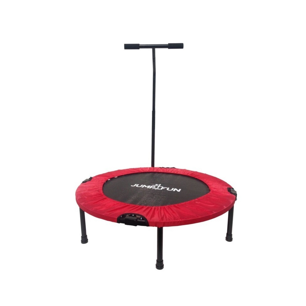 Trampoline fitness pliable 90 cm poignée réglable en hauteur en forme de T