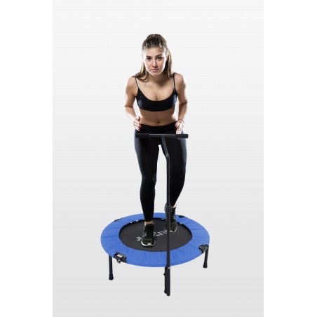 Trampoline fitness pliable 90 cm poignée réglable en hauteur en forme de T