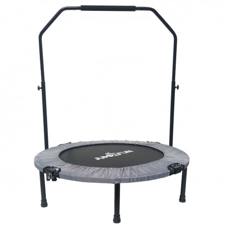 Trampoline fitness pliable 90 cm poignée réglable en hauteur