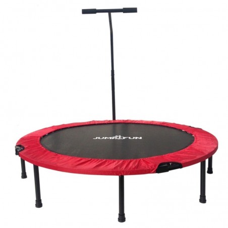 Trampoline fitness pliable 120 cm poignée réglable en hauteur en forme de T