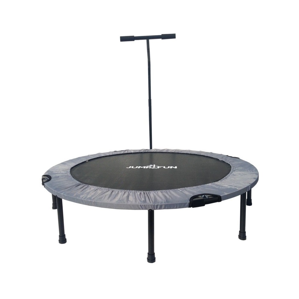 Trampoline fitness pliable 120 cm poignée réglable en hauteur en forme de T