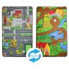 Tapis de Jeux Enfant - Réversible : Street et ferme 67 x 100 cm Tapis de Jeux Enfant - Réversible : Street et ferme 67 x 100 cm