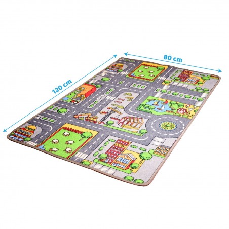 Tapis de Jeux Enfant - Réversible : Street et Ferme 80 x 120 cm Tapis de Jeux Enfant - Réversible : Street et Ferme 80 x 120 cm