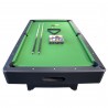 Billard Américain avec retour de boules automatique et accessoires - 217 x 125 x 80 cm - Tapis Vert Billard Américain avec retour de boules automatique et accessoires - 217 x 125 x 80 cm - Tapis Vert