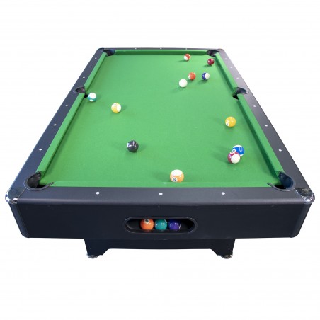 Billard Américain avec retour de boules automatique et accessoires - 217 x 125 x 80 cm - Tapis Vert