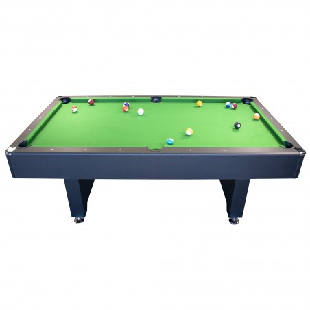 Billard Américain avec retour de boules automatique et accessoires - 217 x 125 x 80 cm - Tapis Vert