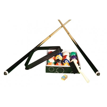 Billard Américain avec retour de boules automatique et accessoires - 217 x 125 x 80 cm - Tapis Vert