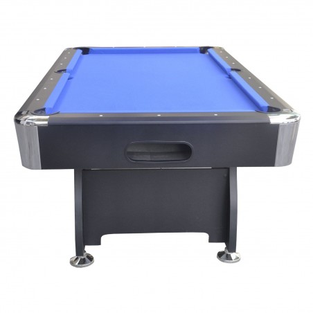 Billard Americain avec Retour de boules automatique et Accessoires - Tapis bleu - 214 x 122 cm