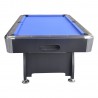 Billard Americain avec Retour de boules automatique et Accessoires - Tapis bleu - 214 x 122 cm Billard Americain avec Retour de boules automatique et Accessoires - Tapis bleu - 214 x 122 cm