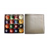 Set de 16 Boules de Billard Américain en résine (57mm) 15 boules multicolores numérotées Set de 16 Boules de Billard Américain en résine (57mm) 15 boules multicolores numérotées