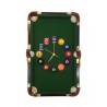 Horloge en forme de table de Billard - Heures boules de billard Horloge en forme de table de Billard - Heures boules de billard