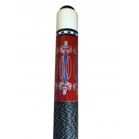 Queue de Billard Americain / Anglais 145cm57" Gamme Ethnique Premium  Deep Red