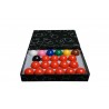 Billard, accessoires pour jeu Snooker - 2 queues + set de boules + 2 gants + brosse de billard + set de 12 craies+ 1 triangle