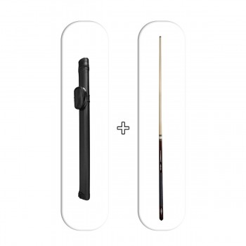 Queue de billard dévissable + Etui de rangement en Simili Cuir - Pack de rangement MAHOGANY accessoires de billard