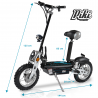 Trottinette électrique 1000W Batterie 36V12Ah - Roue 10" Norme CE - CROSS 1000 avec Feux Av/AR Trottinette électrique 1000W Batterie 36V12Ah - Roue 10" Norme CE - CROSS 1000 avec Feux Av/AR