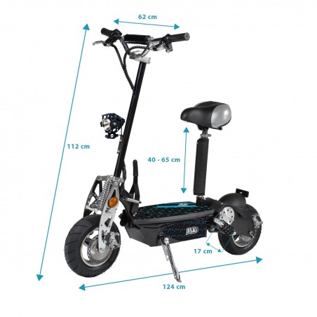 Trottinette électrique 800W Batterie 36V12Ah - Roue 6,5" Norme CE -  Evo 800 avec feux Av/Ar