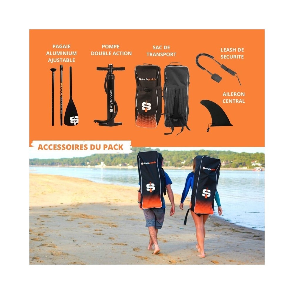 M 10'6 PACK STAND UP PADDLE