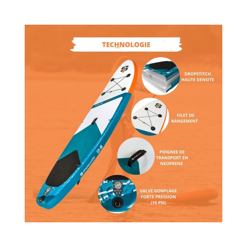 M 10'6 PACK STAND UP PADDLE