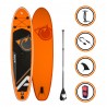 Stand up Paddle Gonflable 10'2 - CRUISER ADRN 10'2 30'' 5'' (310x76x13) - avec Pompe, Pagaie, Leash et Sac de transport - Orange Stand up Paddle Gonflable 10'2 - CRUISER ADRN 10'2 30'' 5'' (310x76x13) - avec Pompe, Pagaie, Leash et Sac de transport - Orange