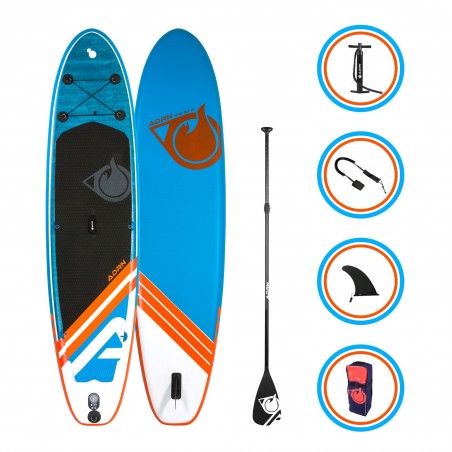 Stand up Paddle Gonflable 10'6 - LINER ADRN 10'6 30'' 6'' (320x76x15) - avec Pompe, Pagaie, Leash et Sac de transport