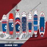 Paddle gonflable AMBITION 10'4 30'' 6'' (315x76x15 cm) avec pagaie, leash, pompe, anneaux de kayak et sac de transport Paddle gonflable AMBITION 10'4 30'' 6'' (315x76x15 cm) avec pagaie, leash, pompe, anneaux de kayak et sac de transport