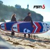 Paddle gonflable NERO 9'0 31'' 5'' (274 x 79 x 13 cm) avec pagaie, leash, pompe et sac de transport Paddle gonflable NERO 9'0 31'' 5'' (274 x 79 x 13 cm) avec pagaie, leash, pompe et sac de transport
