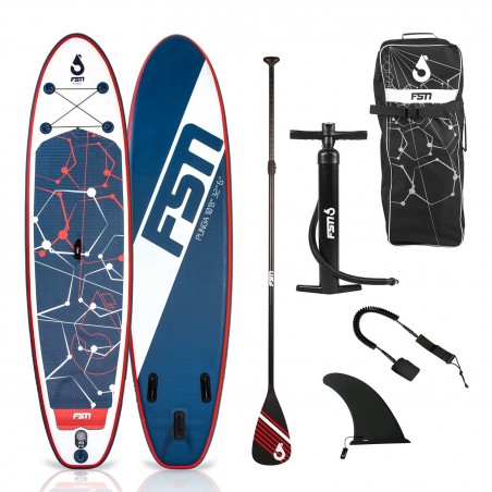 Paddle gonflable PUNGA 10'8 - 325 x 81 x 15 cm - Stand Up Paddle avec pagaie, leash, pompe et sac de transport