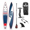 Paddle gonflable RACE 12'6 - 381 x 71 x 15 cm - Stand up paddle avec pagaie, leash, pompe, anneaux de kayak et sac de transport Paddle gonflable RACE 12'6 - 381 x 71 x 15 cm - Stand up paddle avec pagaie, leash, pompe, anneaux de kayak et sac de transport
