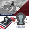 Paddle gonflable RACE 12'6 - 381 x 71 x 15 cm - Stand up paddle avec pagaie, leash, pompe, anneaux de kayak et sac de transport Paddle gonflable RACE 12'6 - 381 x 71 x 15 cm - Stand up paddle avec pagaie, leash, pompe, anneaux de kayak et sac de transport