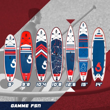 Paddle gonflable RACE 12'6 - 381 x 71 x 15 cm - Stand up paddle avec pagaie, leash, pompe, anneaux de kayak et sac de transport