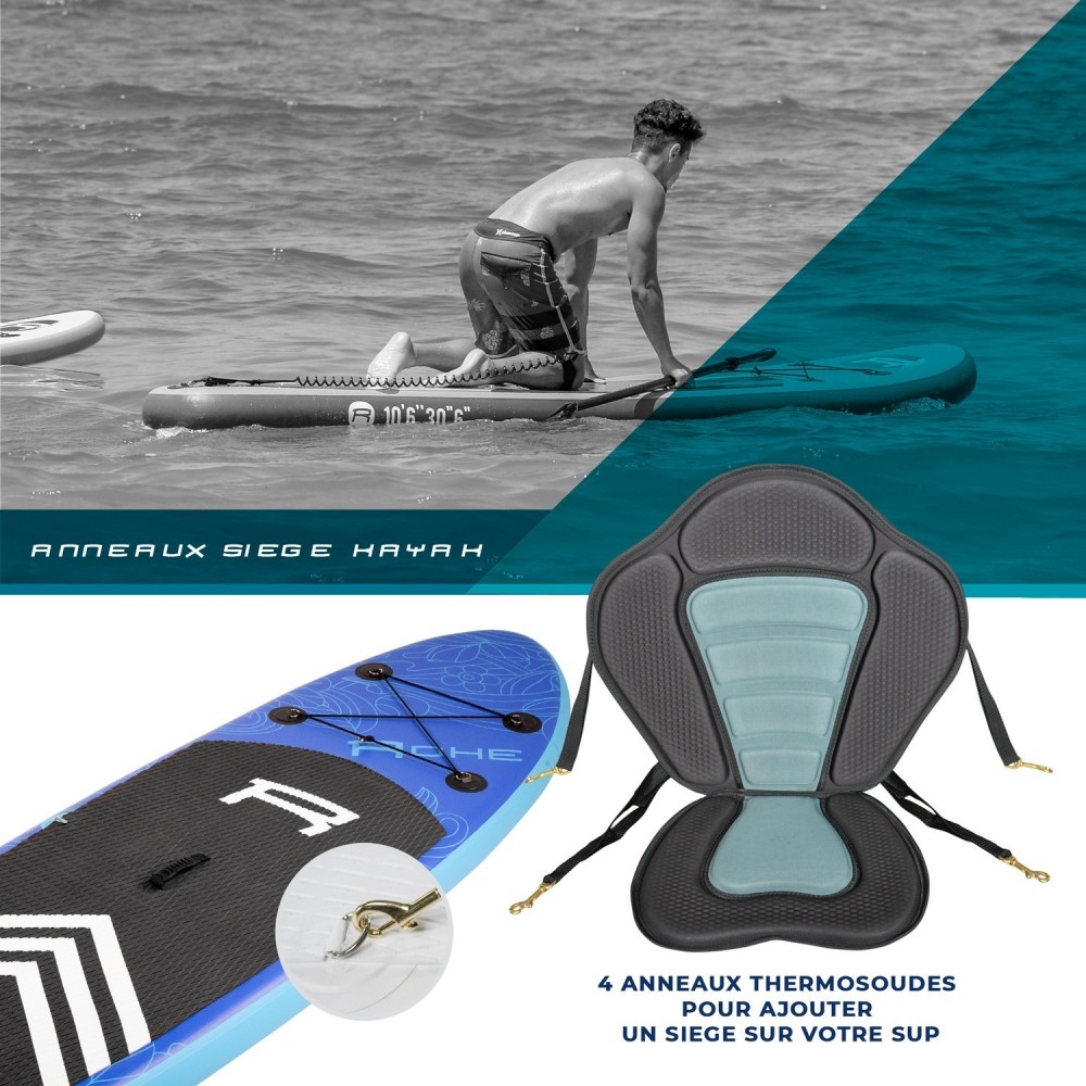 Pack Stand Up Paddle gonflable 9'0 - Havane 1 ROHE 9' 30?? 5?? (274x76x13 cm) - avec accessoires