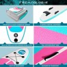 Pack Stand Up Paddle Gonflable 9'9 - INDIANA PINK ROHE 9'9" 30'' 4'' (297x76x10cm) - avec accessoires Pack Stand Up Paddle Gonflable 9'9 - INDIANA PINK ROHE 9'9" 30'' 4'' (297x76x10cm) - avec accessoires